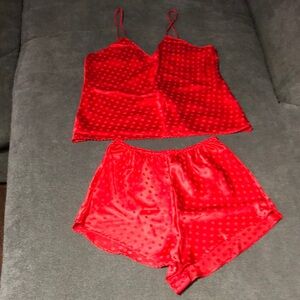 Vintage (100% SILK) PEMBROOKE Cami & Short Set- SMALL- Vintage 2pc Set